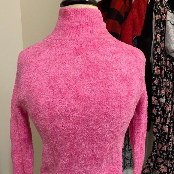 Tops - BNWT Pink fuzzy turtleneck